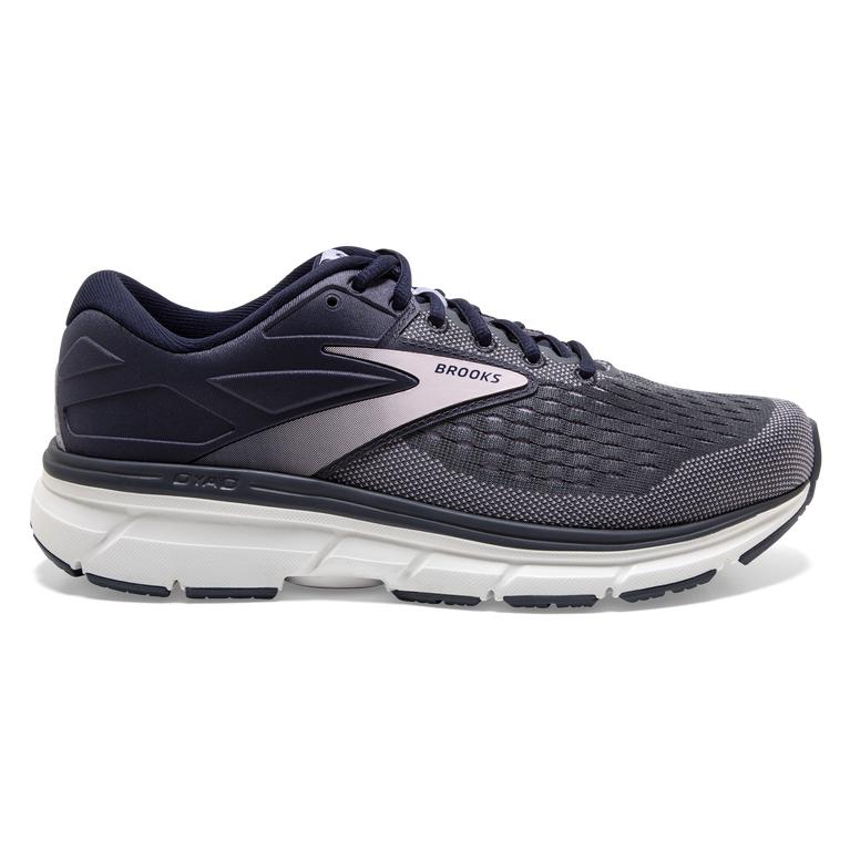 Brooks Dyad 11 Road Running Shoes - Women's - Ombre grey/Primrose/Lavender (94306-LDWQ)